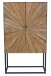 Highboard >Madira< in Schwarz, Mangoholz/Metall - 90x160x40cm (BxHxT)
