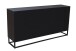 Sideboard >Madira< in Schwarz, Mangoholz/Metall - 180x90x40cm (BxHxT)