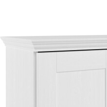 Mehrzweckschrank >Motala< in Weiß - 122x129x35cm (BxHxT)