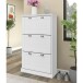 Schuhkipper >Motala< in Weiß - 80x132x30cm (BxHxT)