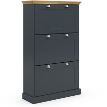 Schuhkipper >Motala< in Anthrazit - 80x132x30cm...
