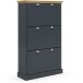 Schuhkipper >Motala< in Anthrazit - 80x132x30cm (BxHxT)