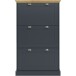 Schuhkipper >Motala< in Anthrazit - 80x132x30cm (BxHxT)