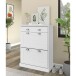 Schuhkipper >Motala< in Weiß - 80x105x35cm (BxHxT)