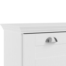 Schubkastenkommode >Motala< in Weiß - 75x80x35cm (BxHxT)