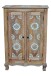 Highboard >Sharma< in Braun, Mangoholz - 80x120x40cm (BxHxT)