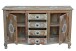 Sideboard >Sharma< in Braun, Mangoholz - 140x85x40cm (BxHxT)
