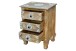 Nachtkommode >Sharma< in Braun, Mangoholz - 50x70x40cm (BxHxT)