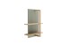 Wohnwand >MONIZ< (2-teilig) Salbei / Eiche, Lowboard 156x57x44cm, Wandboard 65x96x26cm