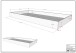 Hausbett >Buche Massiv< in Buche massiv weiß lackiert - 207,5x170x97,5 (BxHxT)