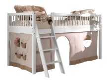 Spielbett >Buche Massiv< in Buche massiv weiß...