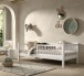 Daybett >Buche Massiv< in Buche massiv weiß lackiert - 207,5x68x97,5 (BxHxT)