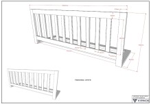 Daybett >Buche Massiv< in Buche massiv weiß lackiert - 207,5x68x97,5 (BxHxT)
