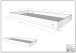 Hausbett >Buche Massiv< in Buche massiv weiß lackiert - 207,5x170x97,5 (BxHxT)