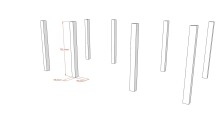 Bettpfosten >Buche Massiv< in weiß lackiert - 70,5x5x70,5x5 (LxBxHxT)