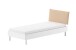 Einzelbett >Buche Massiv< in Buche massiv weiß lackiert - 100x85,5x211,5 (BxHxT)