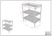 Wickelregal >Dino< in Buche Natur, Massivholz - 79,4x95x49,8cm (BxHxT)