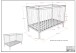 Babybett >Dino< in Buche Anthrazit, Massivholz - 124,4x84,4x65,4cm (BxHxT)