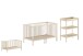 Babymöbel-Set >Dino< in Buche Natur, Massivholz - 144x84,4x75,5cm (BxHxT)