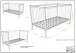 Babymöbel-Set >Dino< in Buche Weiß, Massivholz - 144x84,4x75,5cm (BxHxT)