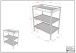 Babymöbel-Set >Dino< in Buche Anthrazit, Massivholz - 144x84,4x75,5cm (BxHxT)