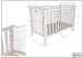 Babybett >Amori< in Weiß, Holzwerkstoff - 129x88,1x66,9cm (BxHxT)