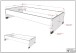 Hochbett >Sam< in Eiche Melamin Dekor - 219x219x116,6x98 (LxBxHxT)