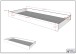 Hochbett >Sam< in Eiche Melamin Dekor - 219x219x116,6x98 (LxBxHxT)