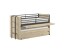 Hochbett >Sam< in Eiche Melamin Dekor - 219x219x116,6x98 (LxBxHxT)