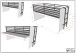 Hochbett >Sam< in Eiche Melamin Dekor - 219x219x116,6x98 (LxBxHxT)