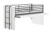 Hochbett >Sam< in Weiß Melamin Dekor, Holzwerkstoff - 219x116,6x98cm (BxHxT)