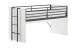 Hochbett >Sam< in Weiß Melamin Dekor, Holzwerkstoff - 219x116,6x98cm (BxHxT)