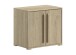 Kommode >Sam< in Eiche Melamin Dekor, Holzwerkstoff - 67,7x61,5x43cm (BxHxT)