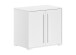 Kommode >Sam< in Weiß Melamin Dekor, Holzwerkstoff - 67,7x61,5x43cm (BxHxT)