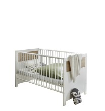 Babybett >Filou< in Weiß / Artisan Eiche...