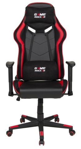 Gaming-Stuhl >Game-Rocker< in schwarz / rot - 66x128x66cm (BxHxT)