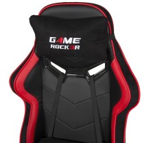 Gaming-Stuhl >Game-Rocker< in schwarz / rot - 66x128x66cm (BxHxT)
