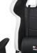 Gaming-Stuhl >Game-Rocker< Racer-Design in schwarz / weiß - 66x128x66cm (BxHxT)
