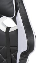 Gaming-Stuhl >Game-Rocker< Racer-Design, schwarz / weiß - 66x128x66cm (BxHxT)