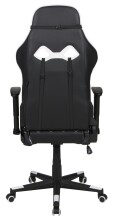 Gaming-Stuhl >Game-Rocker< Racer-Design, schwarz / weiß - 66x128x66cm (BxHxT)