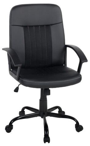 Bürostuhl >Joos< ergonomisch, in schwarz - 63x99x63cm (BxHxT)