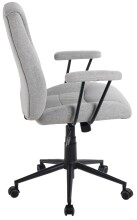 Bürostuhl >Caspar< ergonomisch, hellgrau, Webstoff - 64x96x64cm (BxHxT)