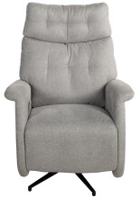 Relaxsessel >Peralta<  360° Drehfunktion, steingrau, Webstoff - 78x107x93cm (BxHxT)
