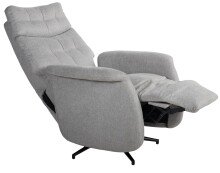 Relaxsessel >Peralta<  360° Drehfunktion, steingrau, Webstoff - 78x107x93cm (BxHxT)