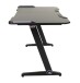 Schreibtisch >Game-Rocker< RGB LED Beleuchtung, Carbon-Optik, schwarz - 76x77x152cm (BxHxT)