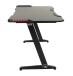 Schreibtisch >Game-Rocker< RGB LED Beleuchtung, Carbon-Optik, schwarz - 76x77x152cm (BxHxT)