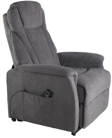 TV-Sessel >Toronto< bis 150kg, ellektrisch,  grau, Webstoff - 76x82x93cm (BxHxT)
