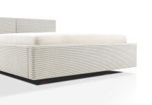 Polsterbett >Cube mit BK< Liegefläche 140x200cm, beige, Stellmaß: 180x82x227cm (BxHxT)