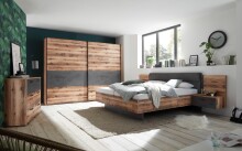 Schubkastenkommode >ALICANTE< 3 Schubladen, Alpine Lodge / Betonoxid - 120x89,4x38 (BxHxT)