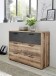 Schubkastenkommode >ALICANTE< 3 Schubladen, Alpine Lodge / Betonoxid - 120x89,4x38 (BxHxT)